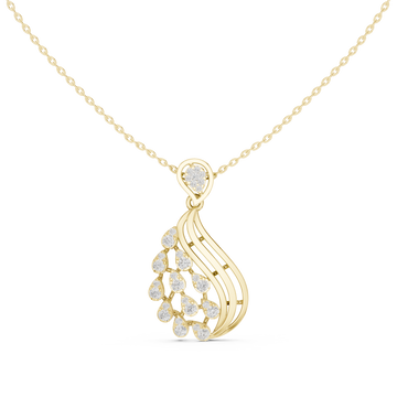 Serene Twist Lab Grown Diamond Elegant Pendant