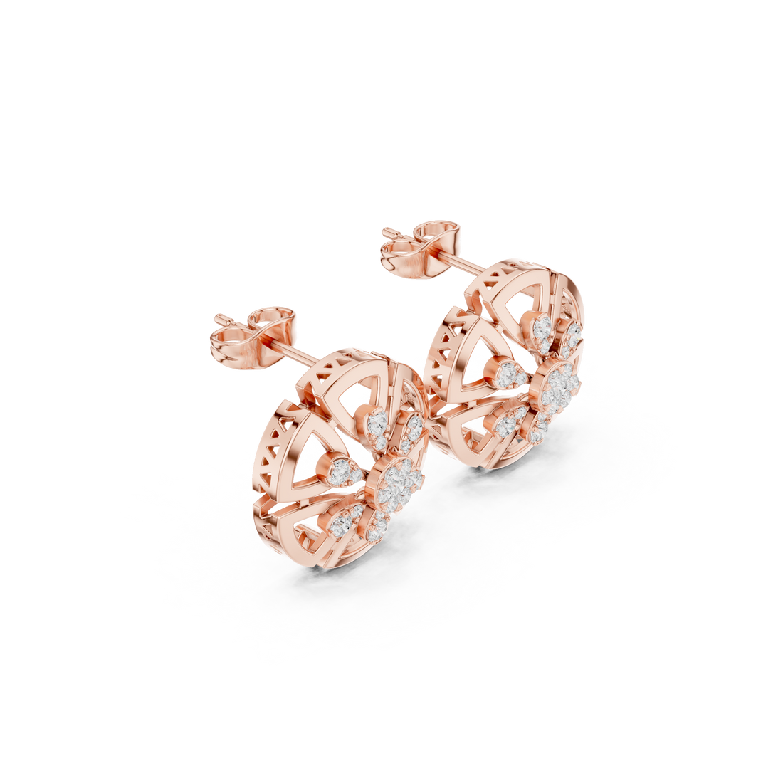 Silk Thread Lab Grown Diamond Earrings Drops