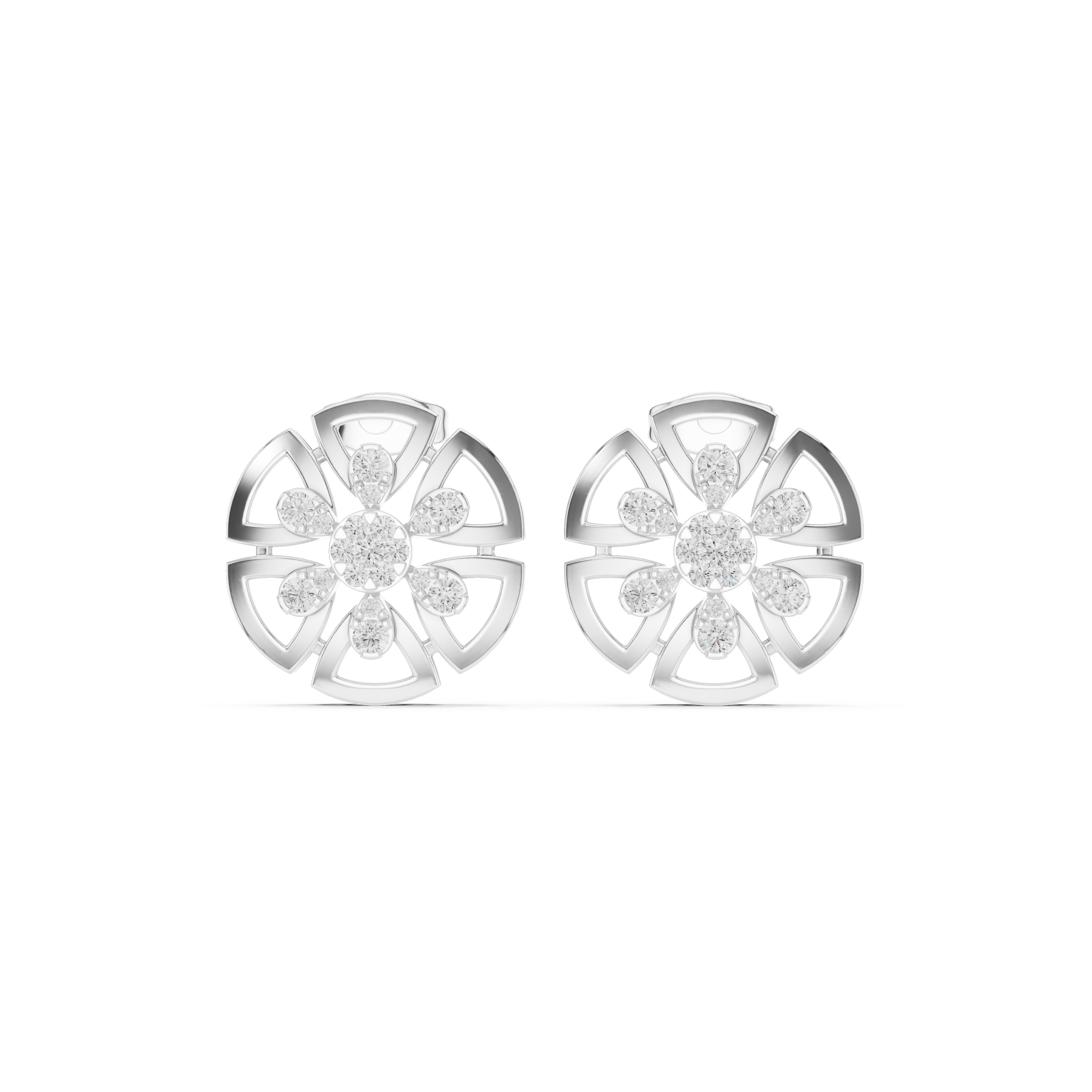 Silk Thread Lab Grown Diamond Earrings Drops