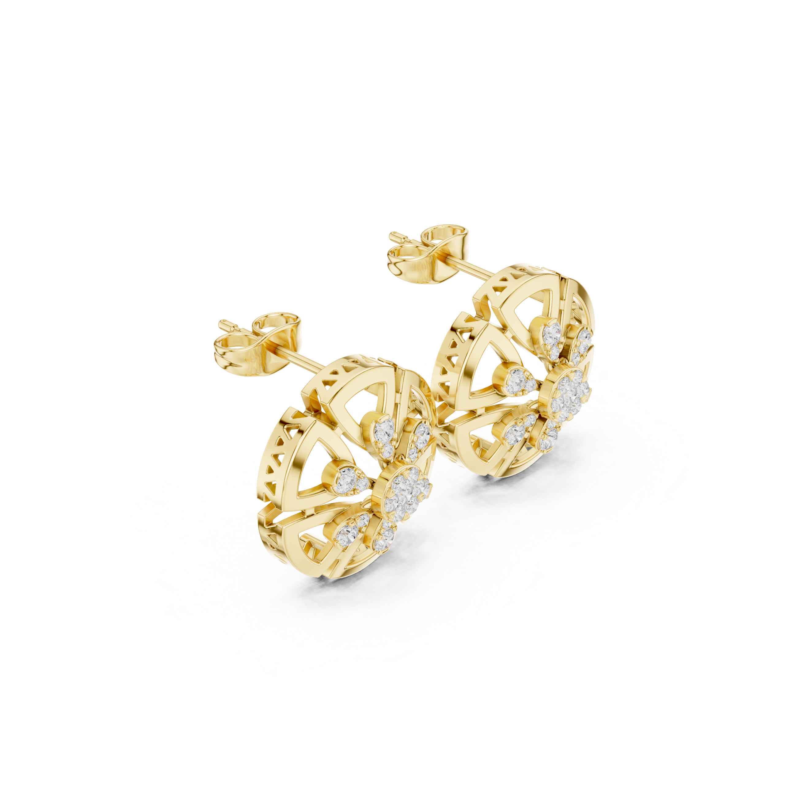 Silk Thread Lab Grown Diamond Earrings Drops