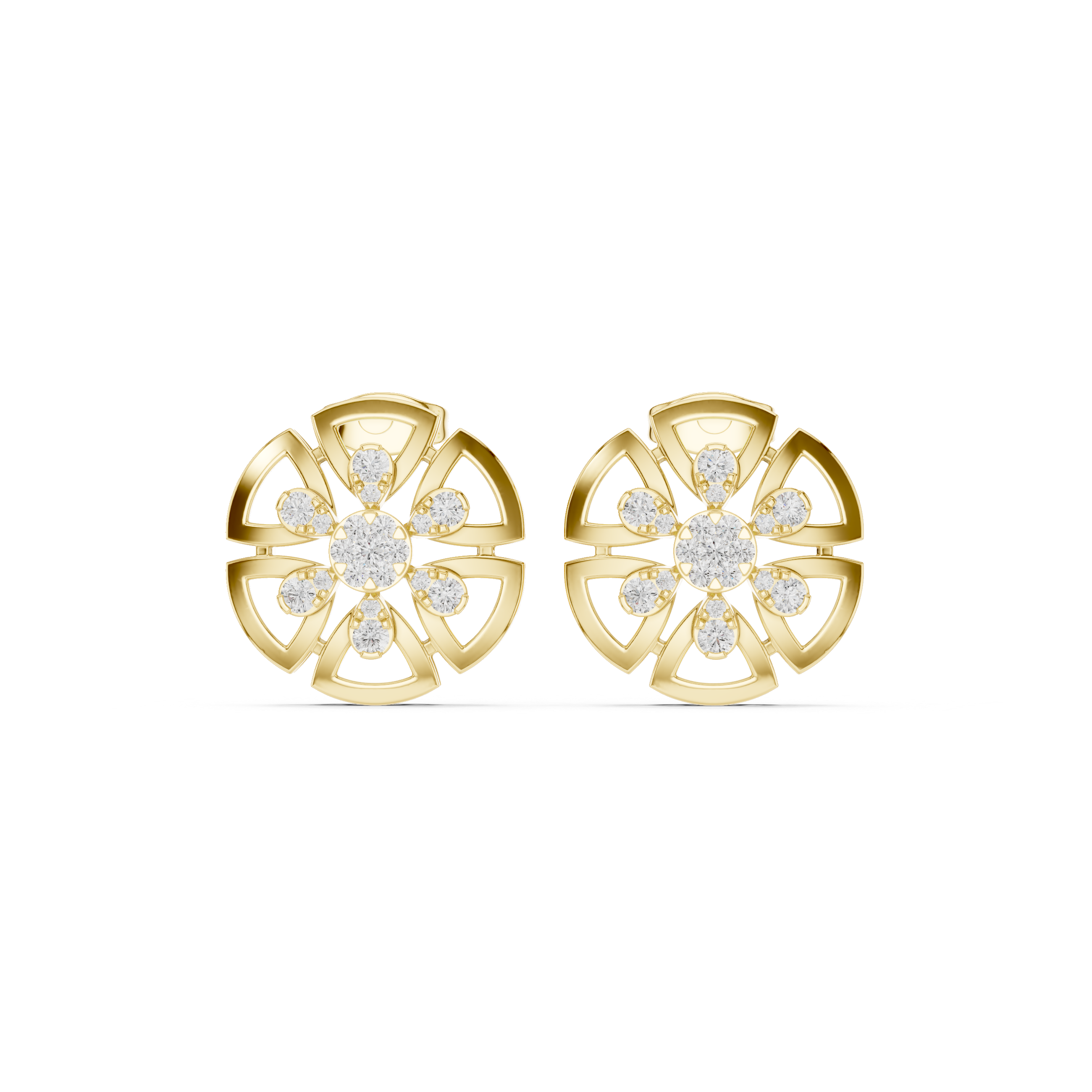 Silk Thread Lab Grown Diamond Earrings Drops