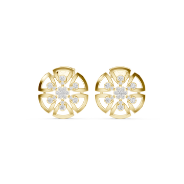Silk Thread Lab Grown Diamond Earrings Drops
