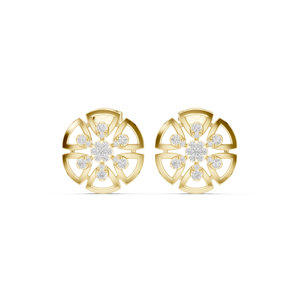 Silk Thread Lab Grown Diamond Earrings Drops