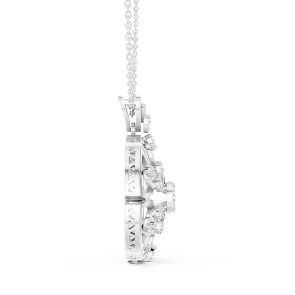 Regal Swirl Lab Grown Diamond Solitaire Pendant