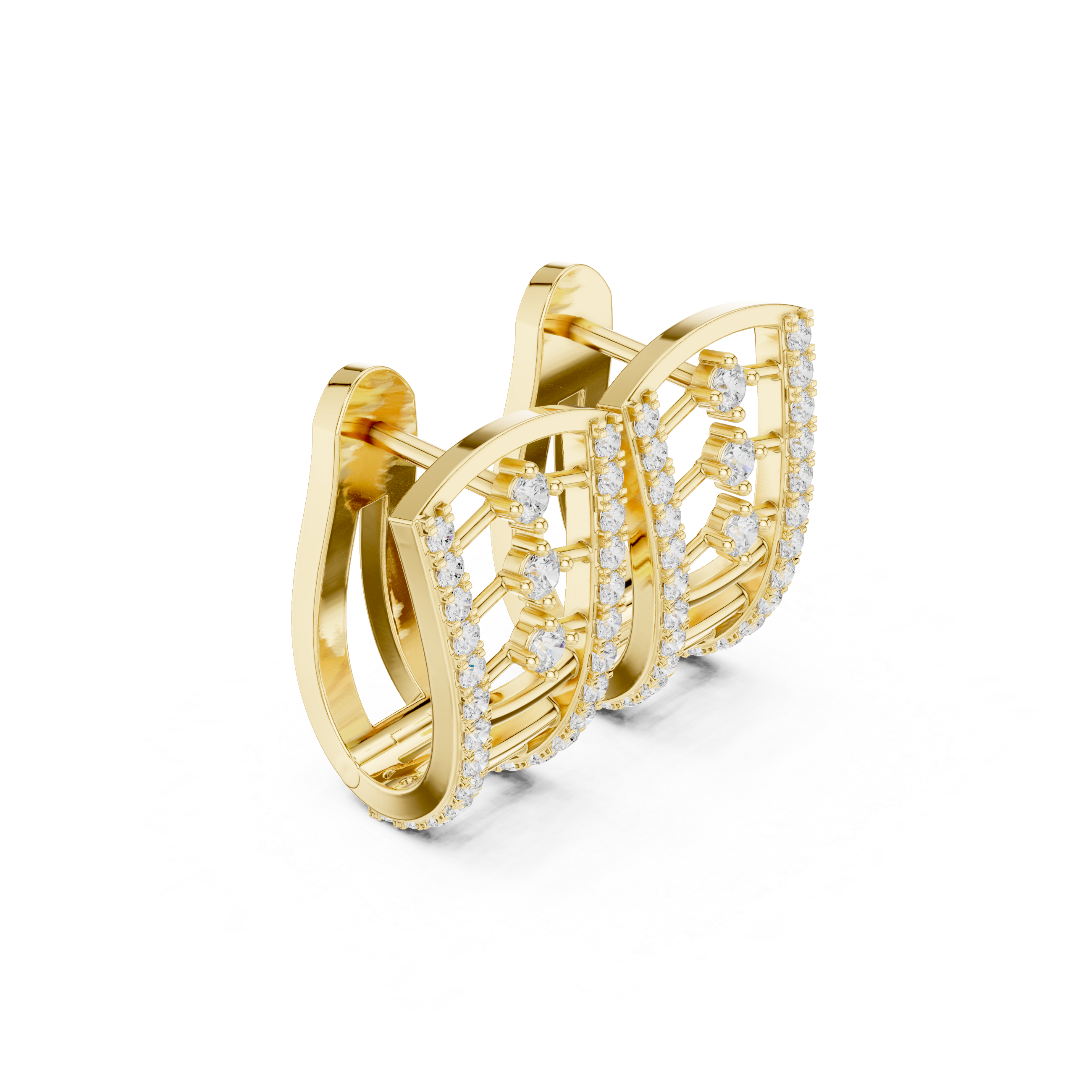 World View lab grown diamond earring design