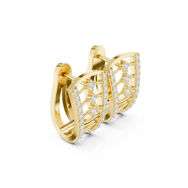 World View lab grown diamond earring design