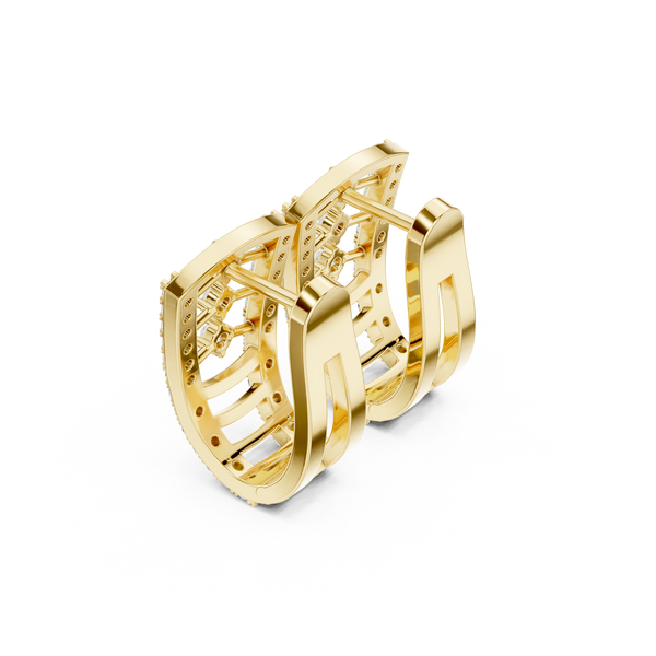 World View lab grown diamond earring design