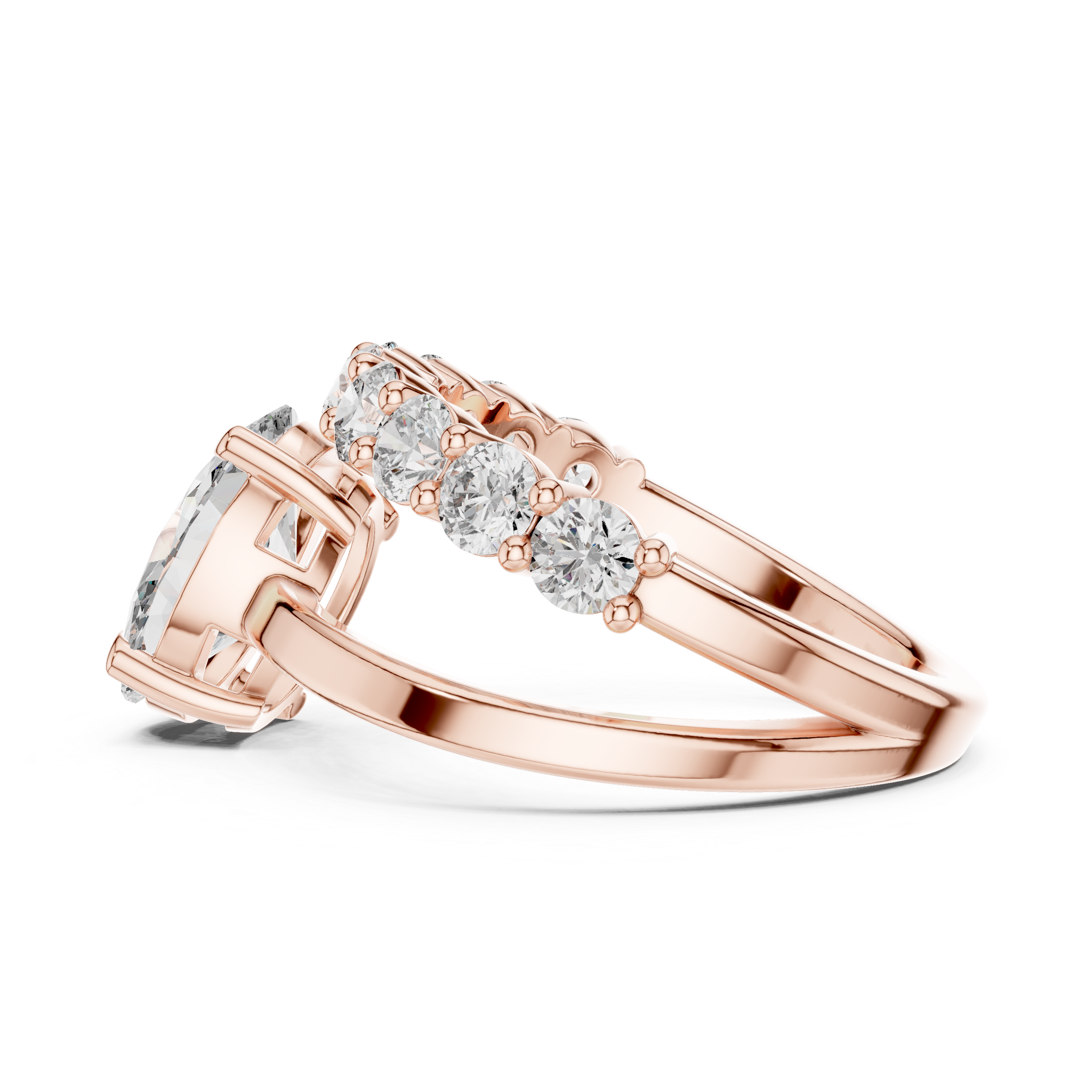 Lyric Poem lab grown diamond ring