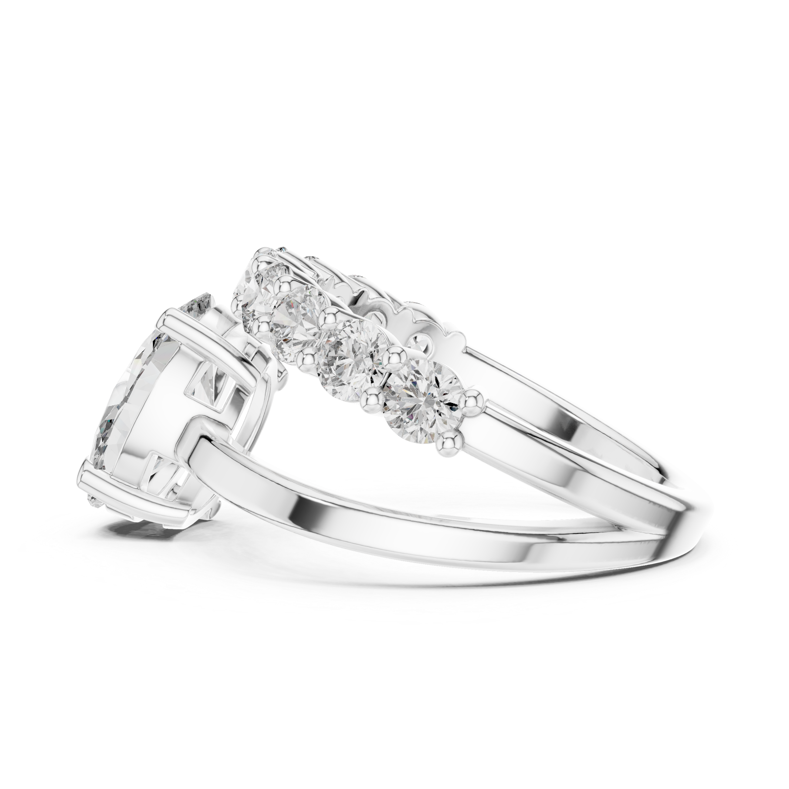 Lyric Poem lab grown diamond ring