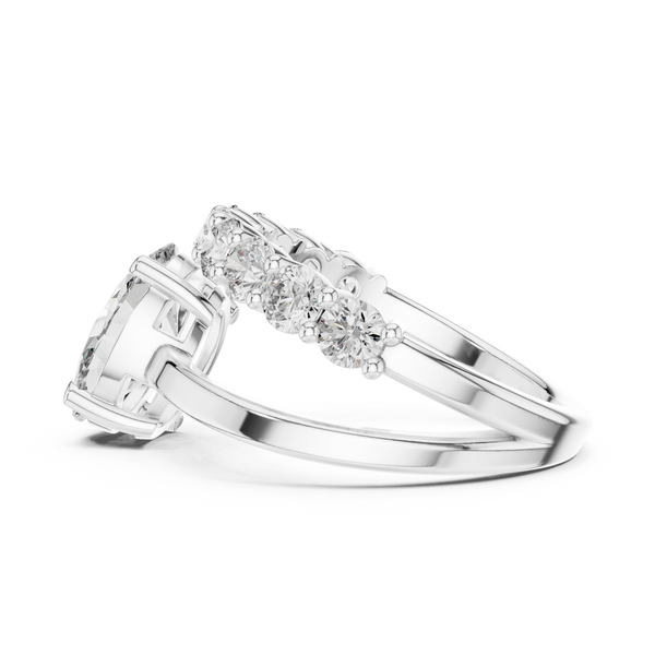 Lyric Poem lab grown diamond ring