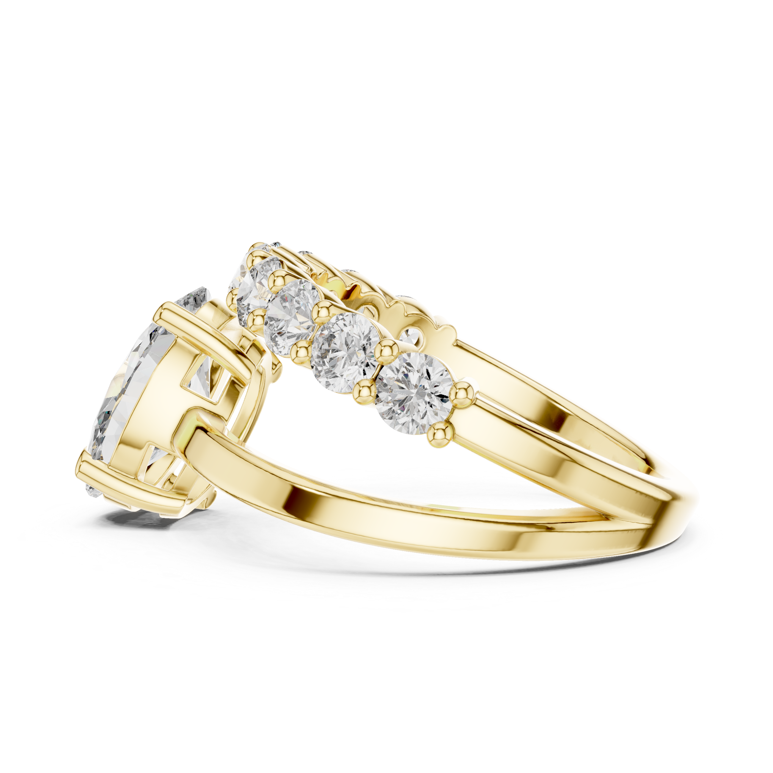 Lyric Poem lab grown diamond ring