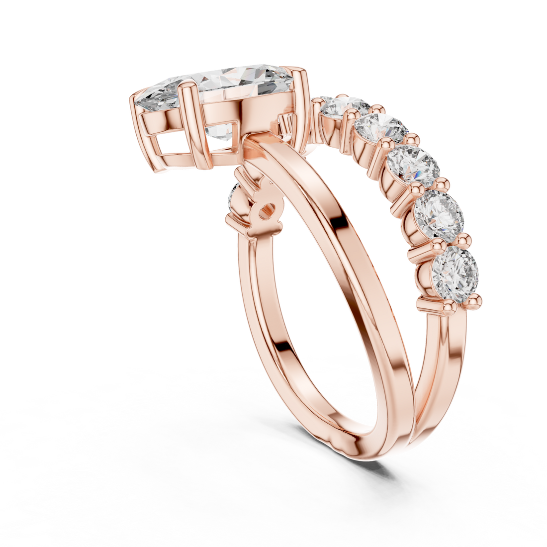 Lyric Poem lab grown diamond ring