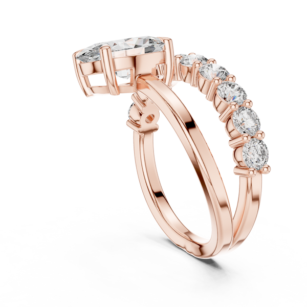 Lyric Poem lab grown diamond ring