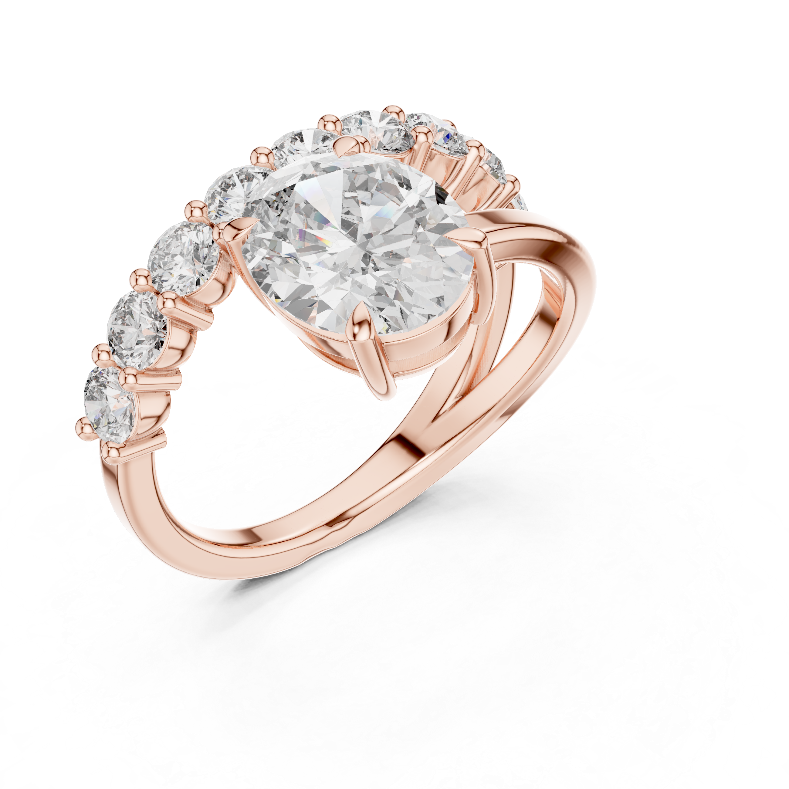 Lyric Poem lab grown diamond ring