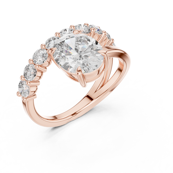 Lyric Poem lab grown diamond ring