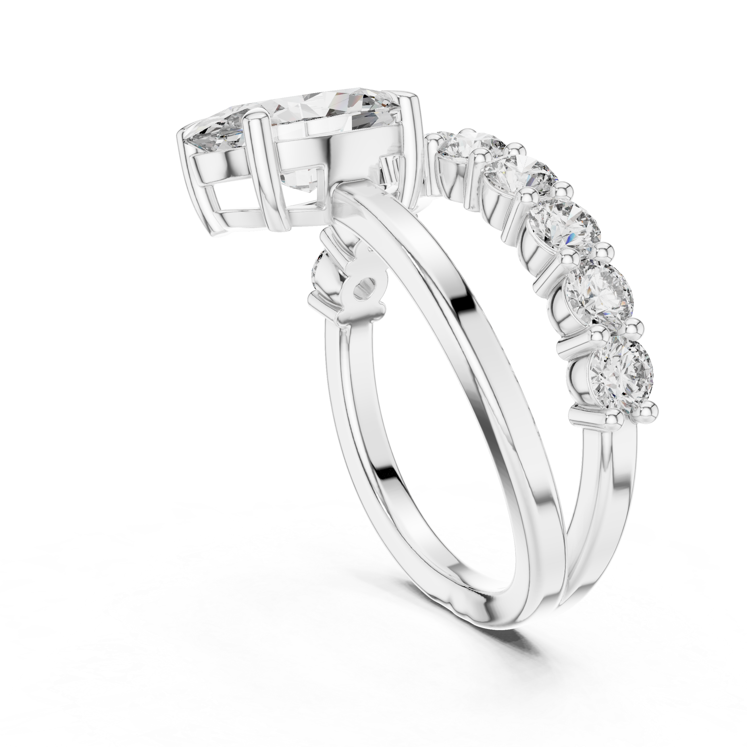 Lyric Poem lab grown diamond ring