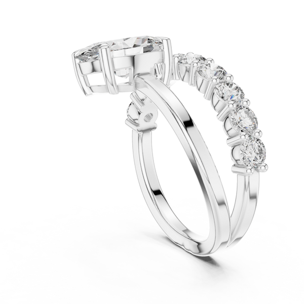Lyric Poem lab grown diamond ring