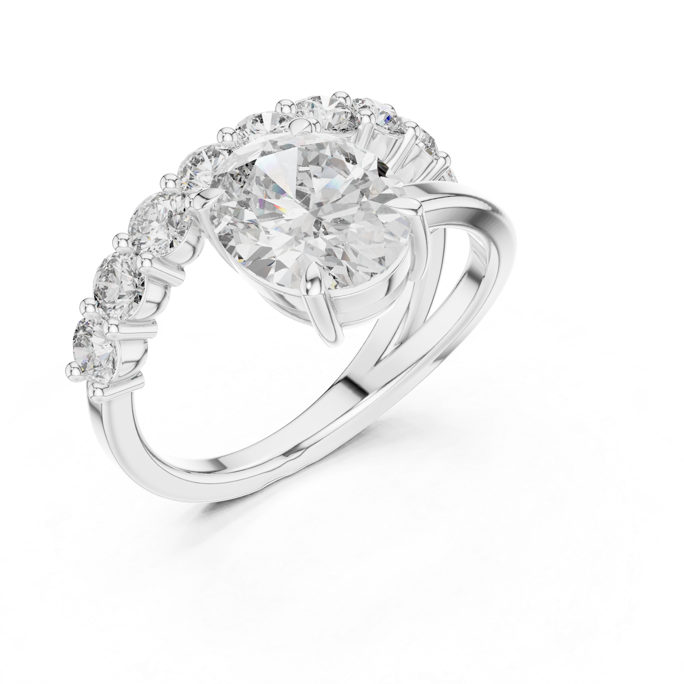 Lyric Poem lab grown diamond ring