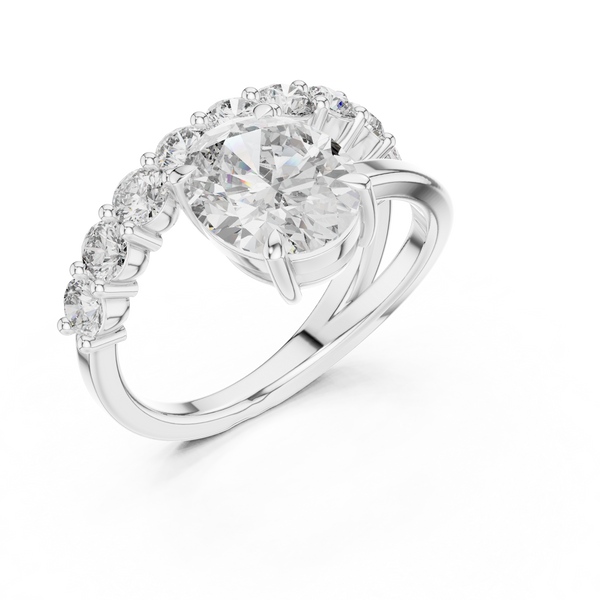 Lyric Poem lab grown diamond ring