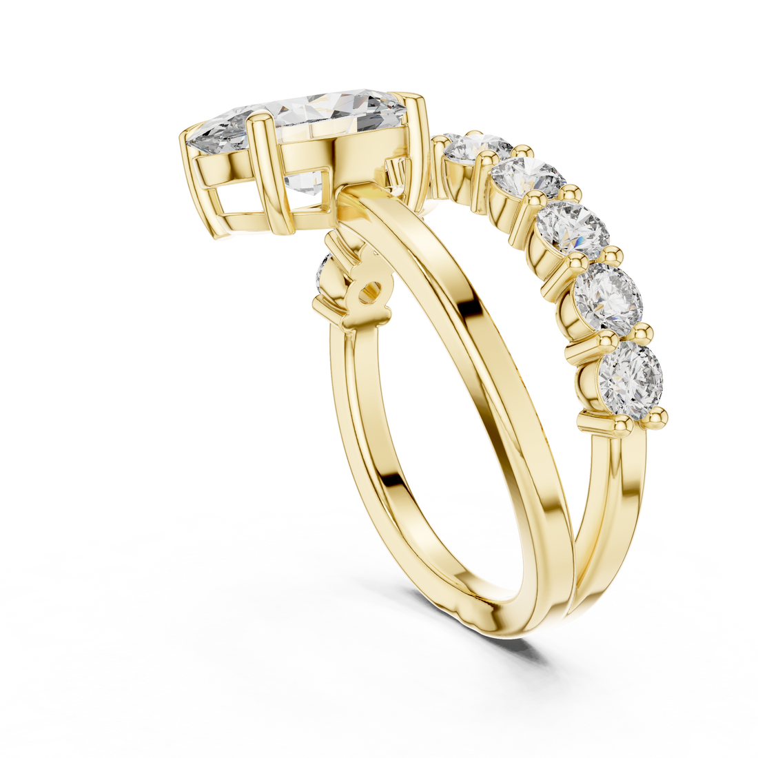 Lyric Poem lab grown diamond ring