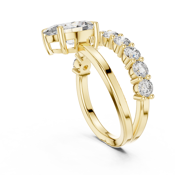 Lyric Poem lab grown diamond ring