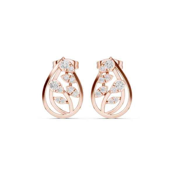 Oceanic Breeze Lab Grown Diamond Earrings Accents