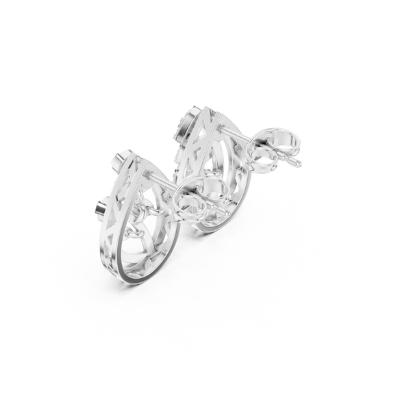 Oceanic Breeze Lab Grown Diamond Earrings Accents