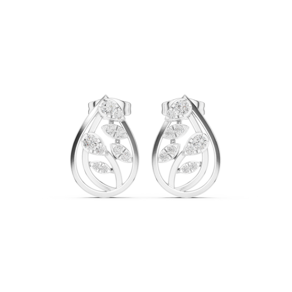 Oceanic Breeze Lab Grown Diamond Earrings Accents