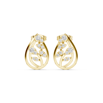 Oceanic Breeze Lab Grown Diamond Earrings Accents