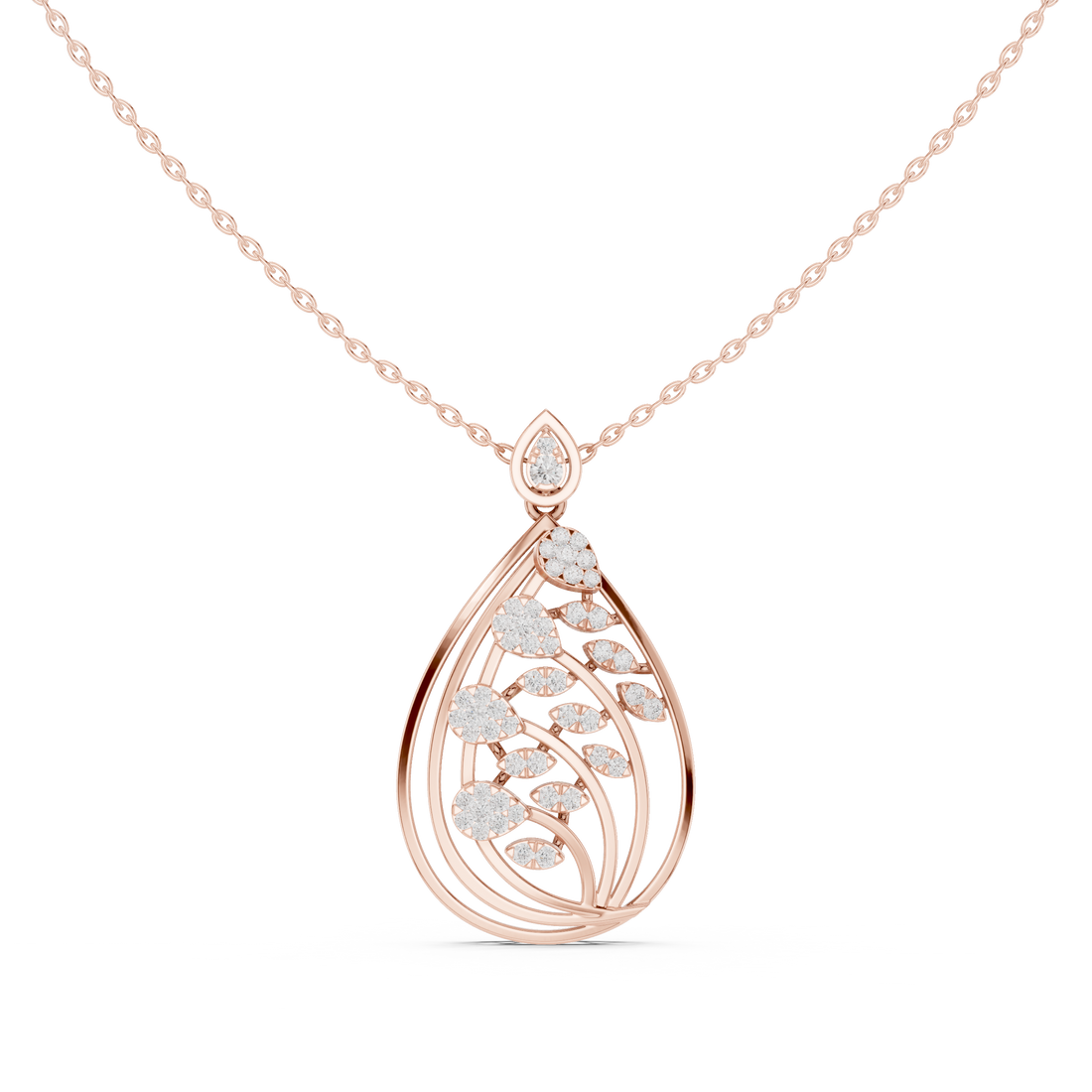 Dewdrop Sparkle Lab Grown Diamond Luxury Pendant