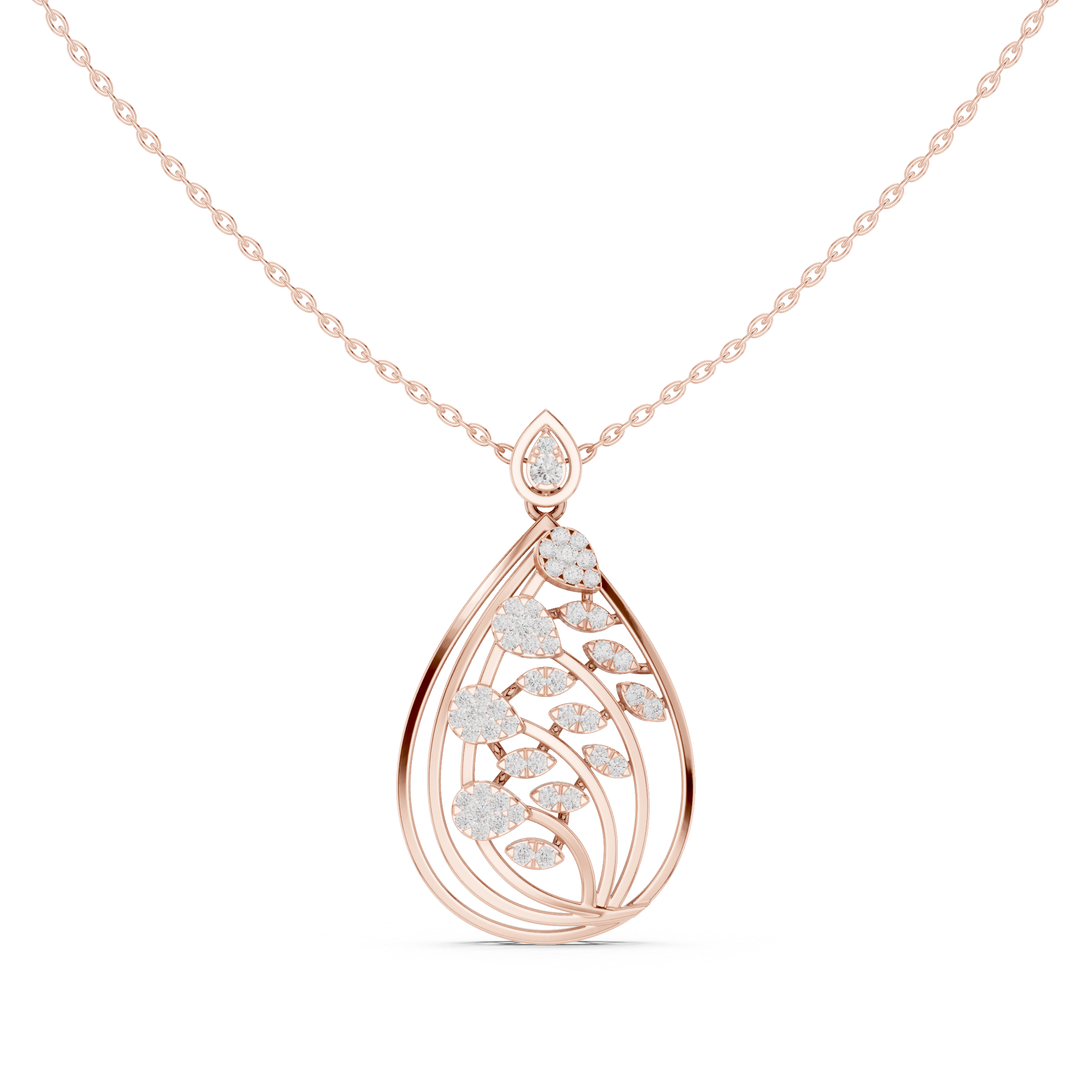 Dewdrop Sparkle Lab Grown Diamond Luxury Pendant