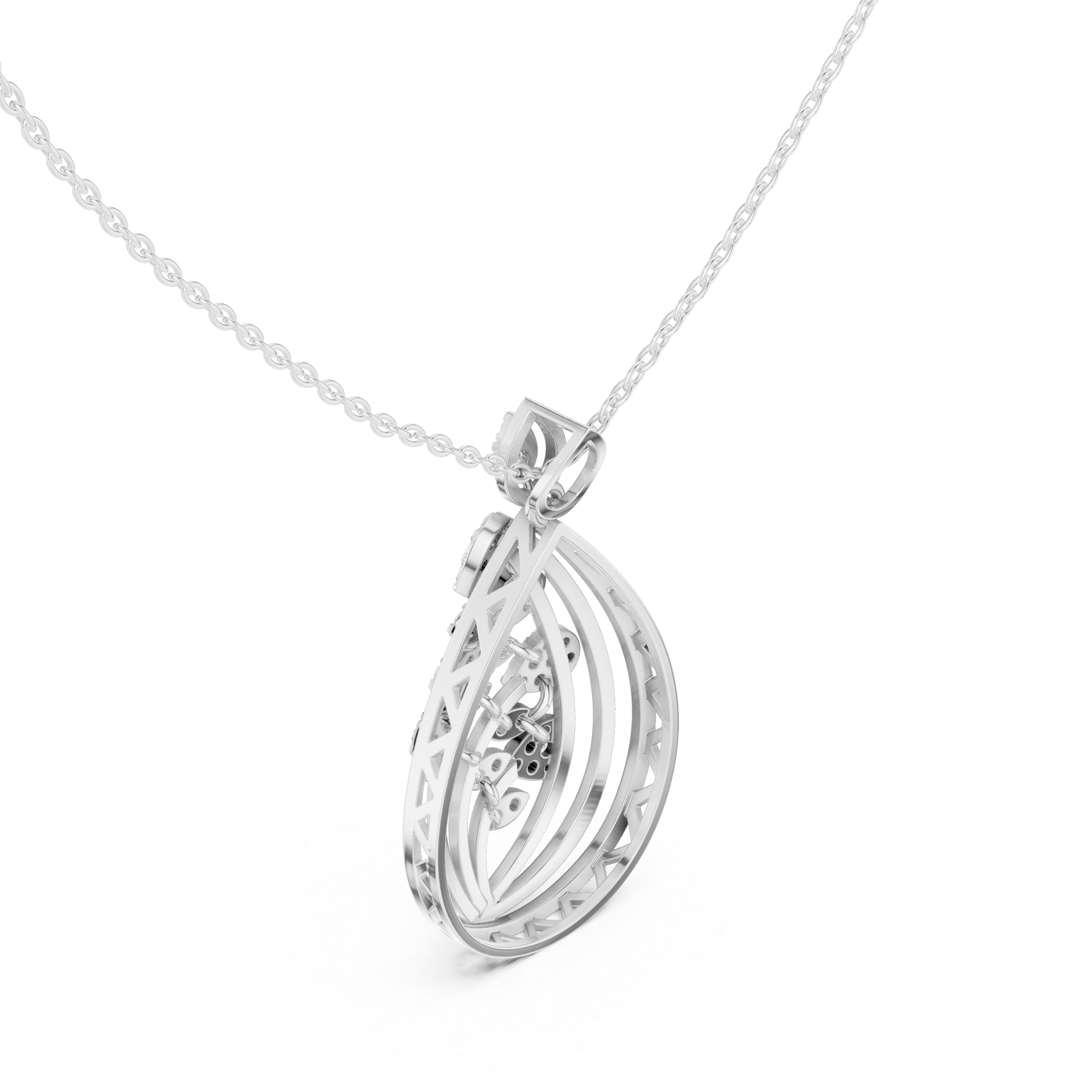 Dewdrop Sparkle Lab Grown Diamond Luxury Pendant