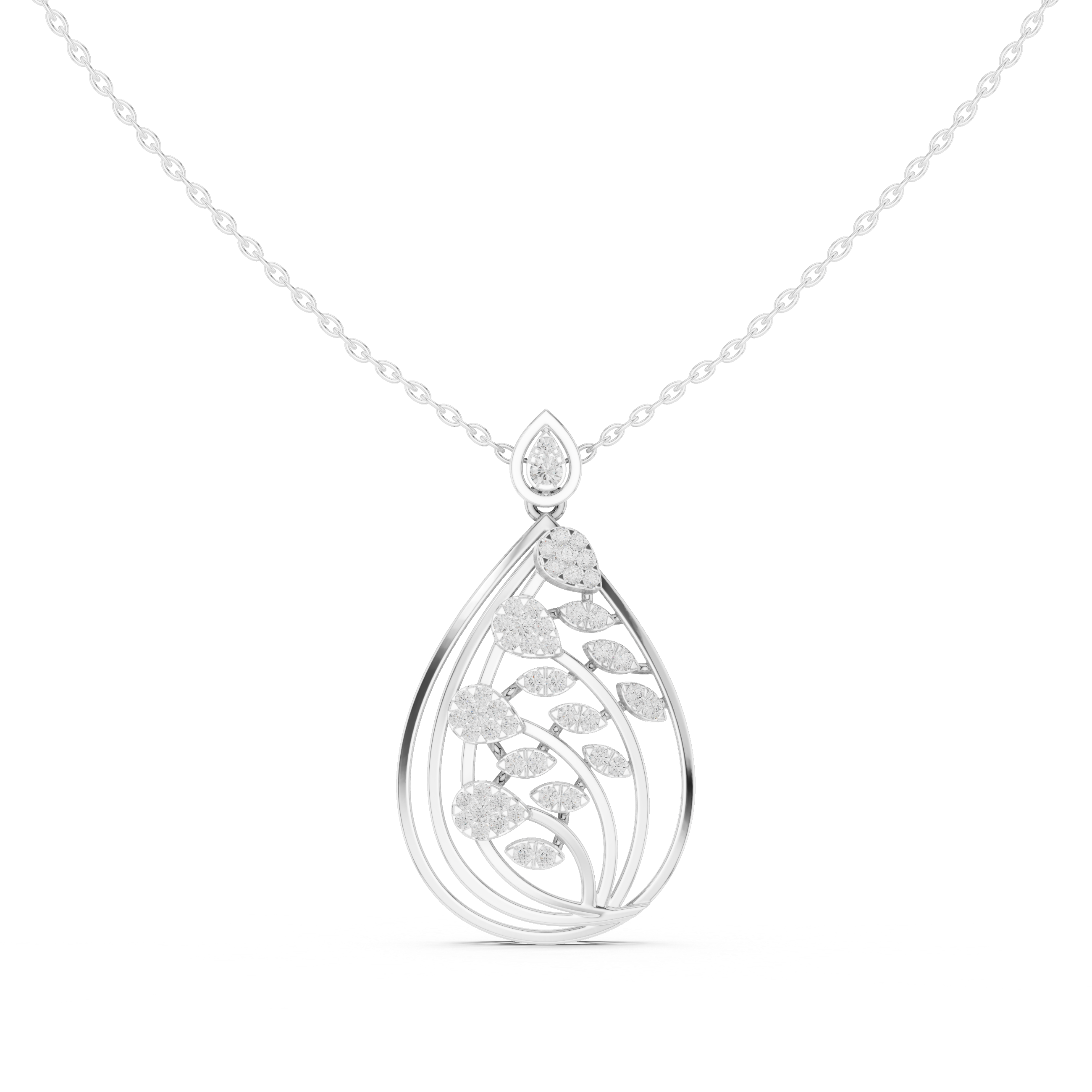 Dewdrop Sparkle Lab Grown Diamond Luxury Pendant