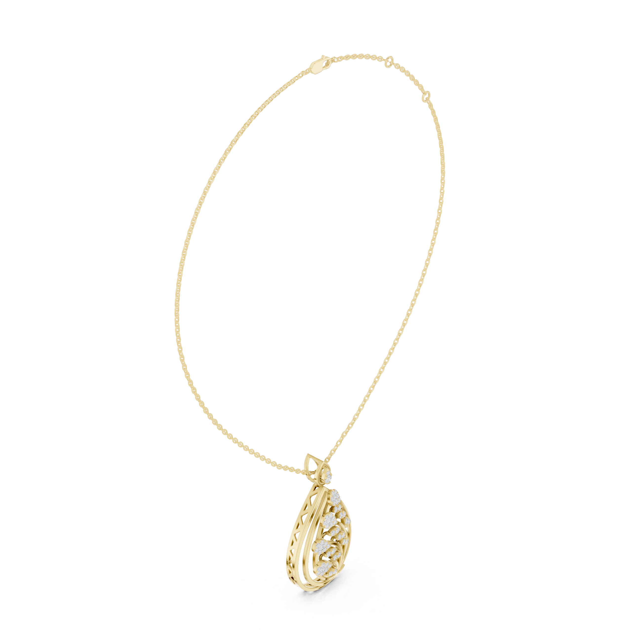 Dewdrop Sparkle Lab Grown Diamond Luxury Pendant
