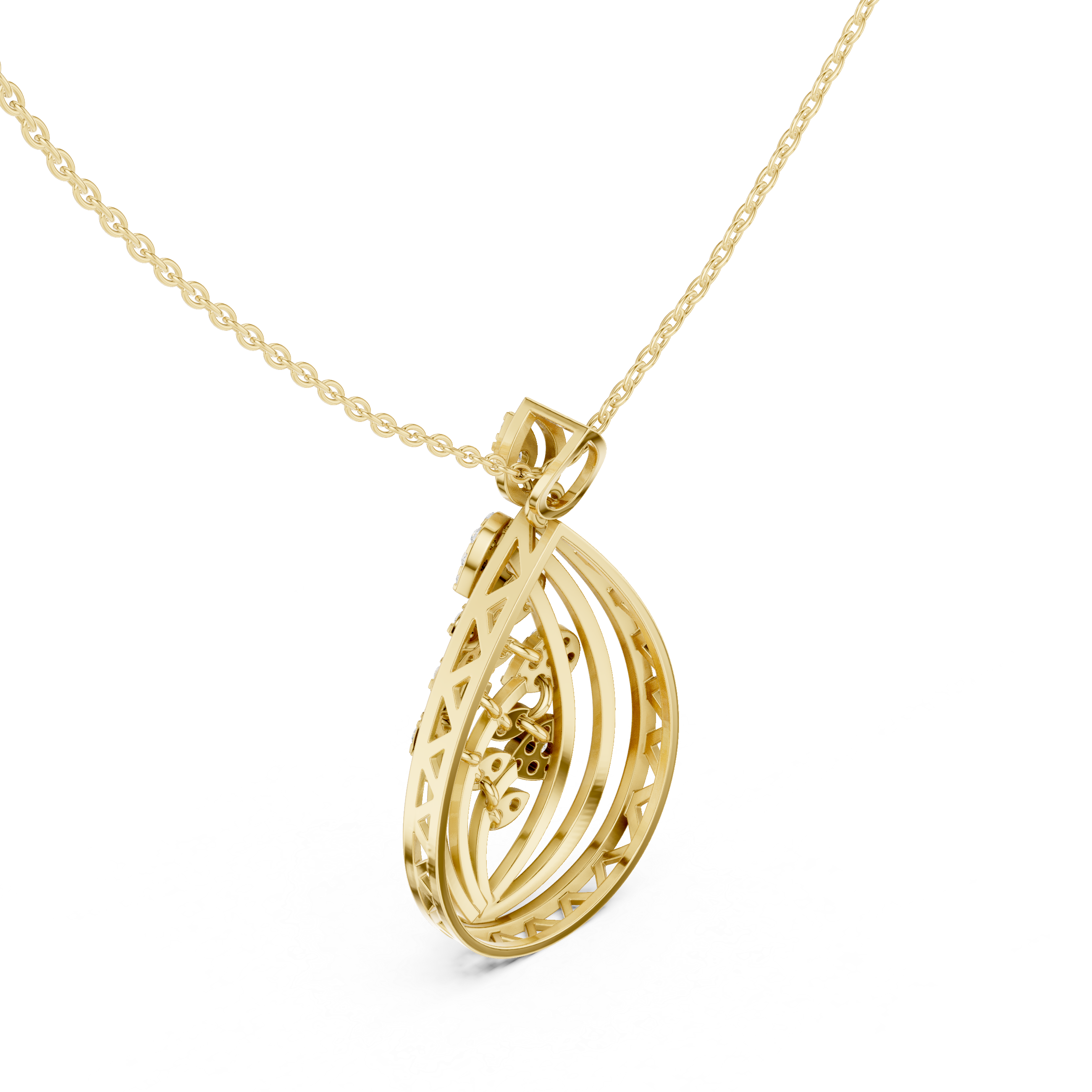 Dewdrop Sparkle Lab Grown Diamond Luxury Pendant