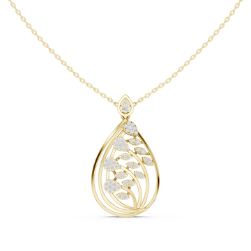 Dewdrop Sparkle Lab Grown Diamond Luxury Pendant