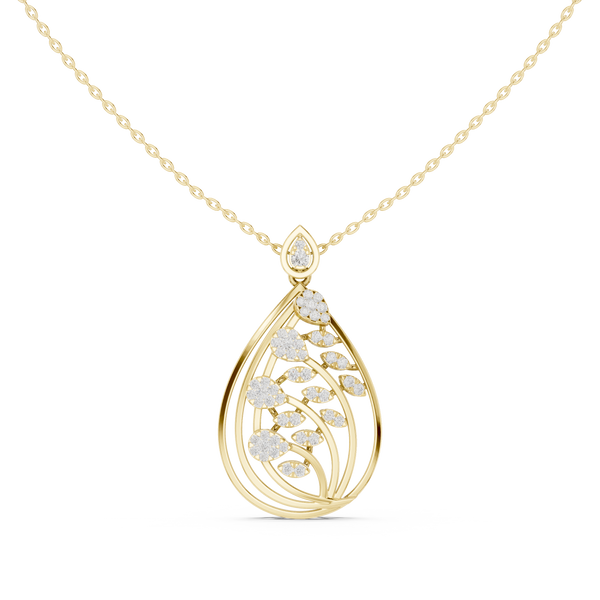 Dewdrop Sparkle Lab Grown Diamond Luxury Pendant