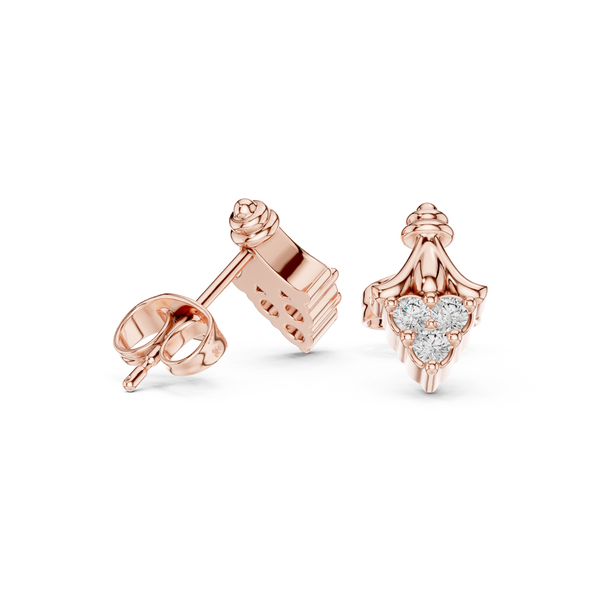 Vast Ocean lab grown diamond earring design
