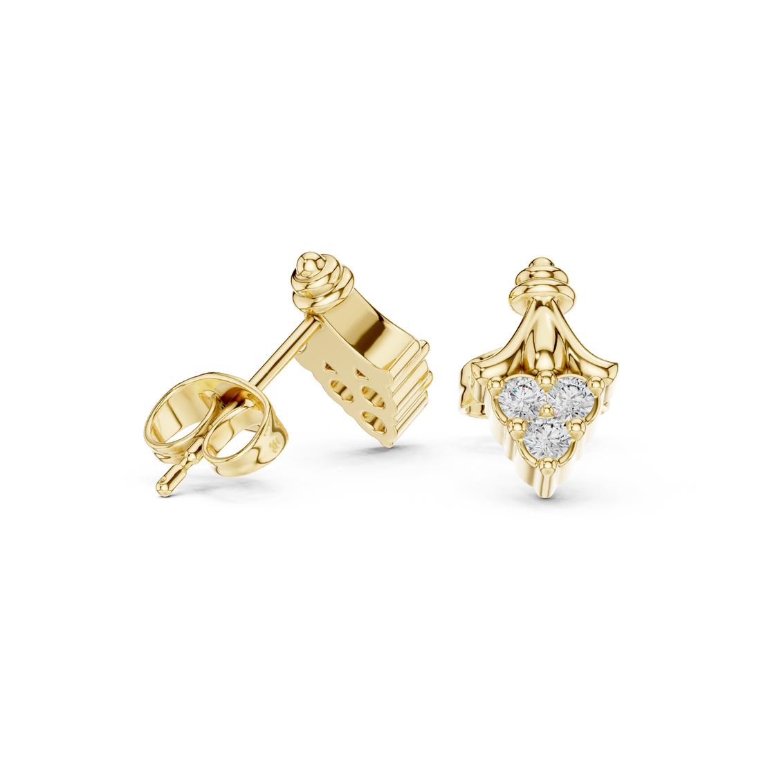 Vast Ocean lab grown diamond earring design