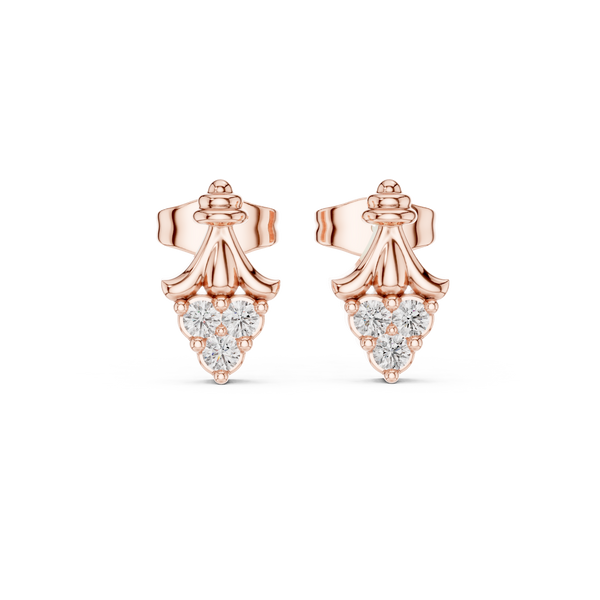 Vast Ocean lab grown diamond earring design