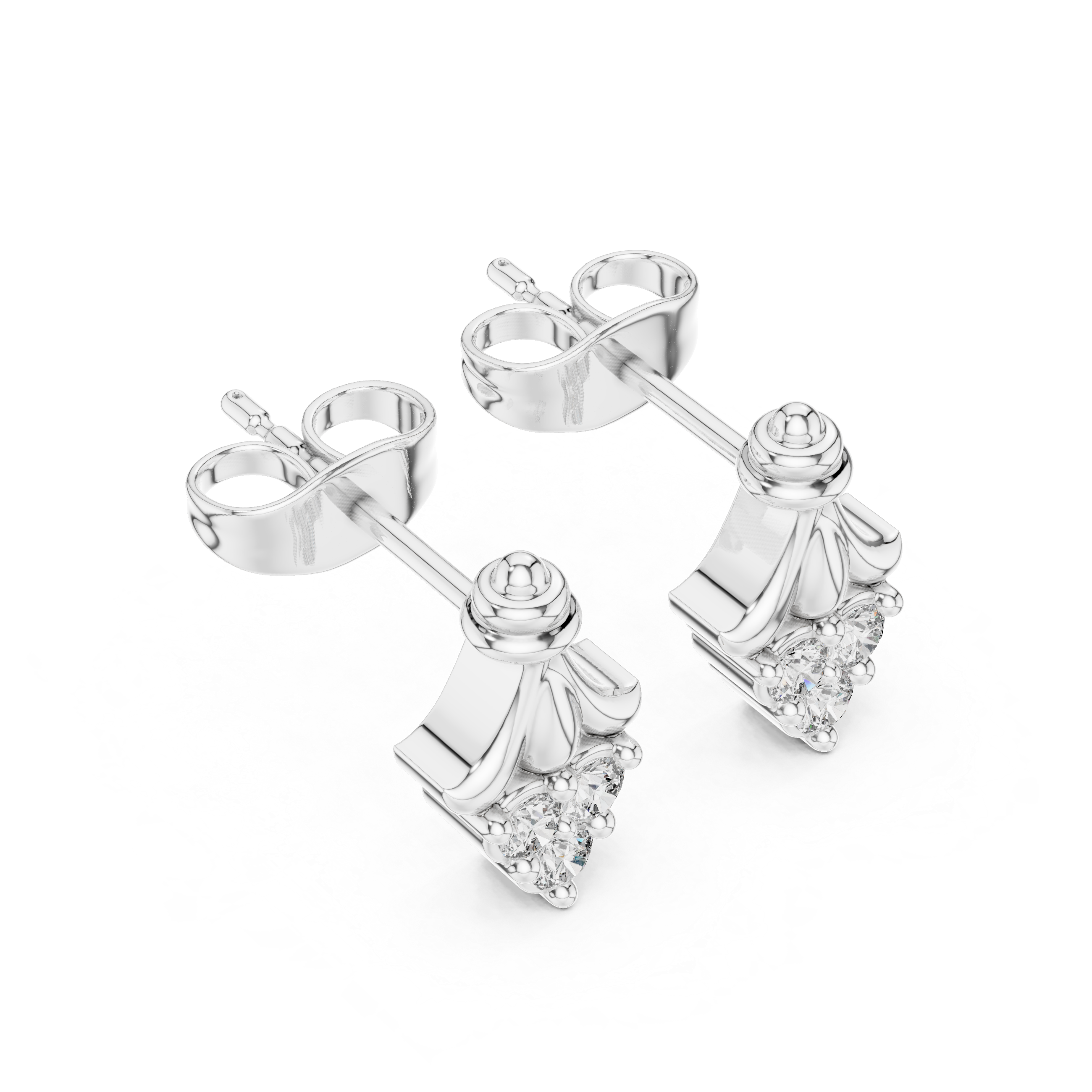 Vast Ocean lab grown diamond earring design