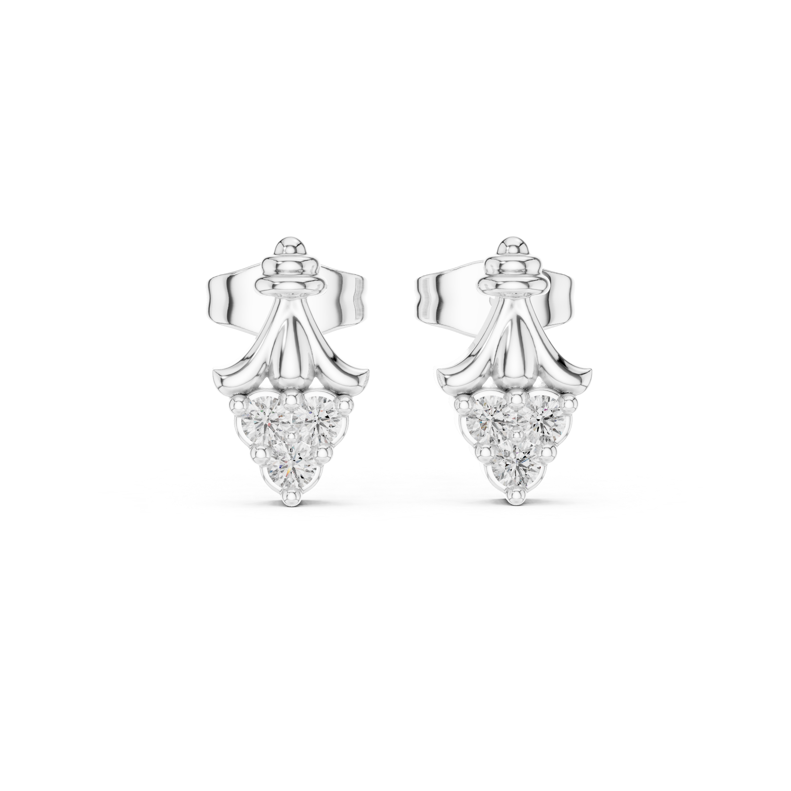 Vast Ocean lab grown diamond earring design