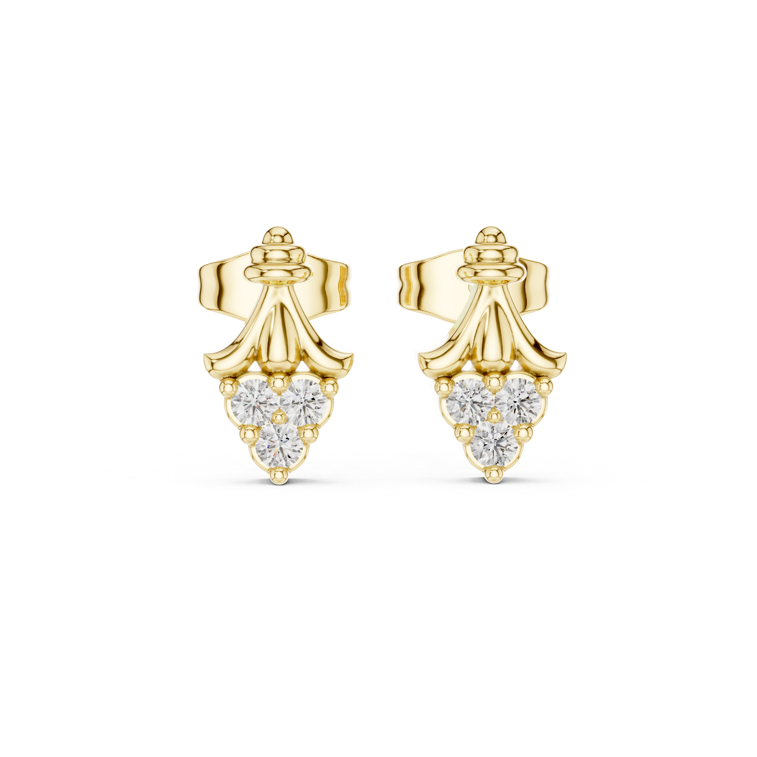 Vast Ocean lab grown diamond earring design