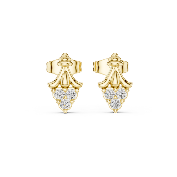 Vast Ocean lab grown diamond earring design