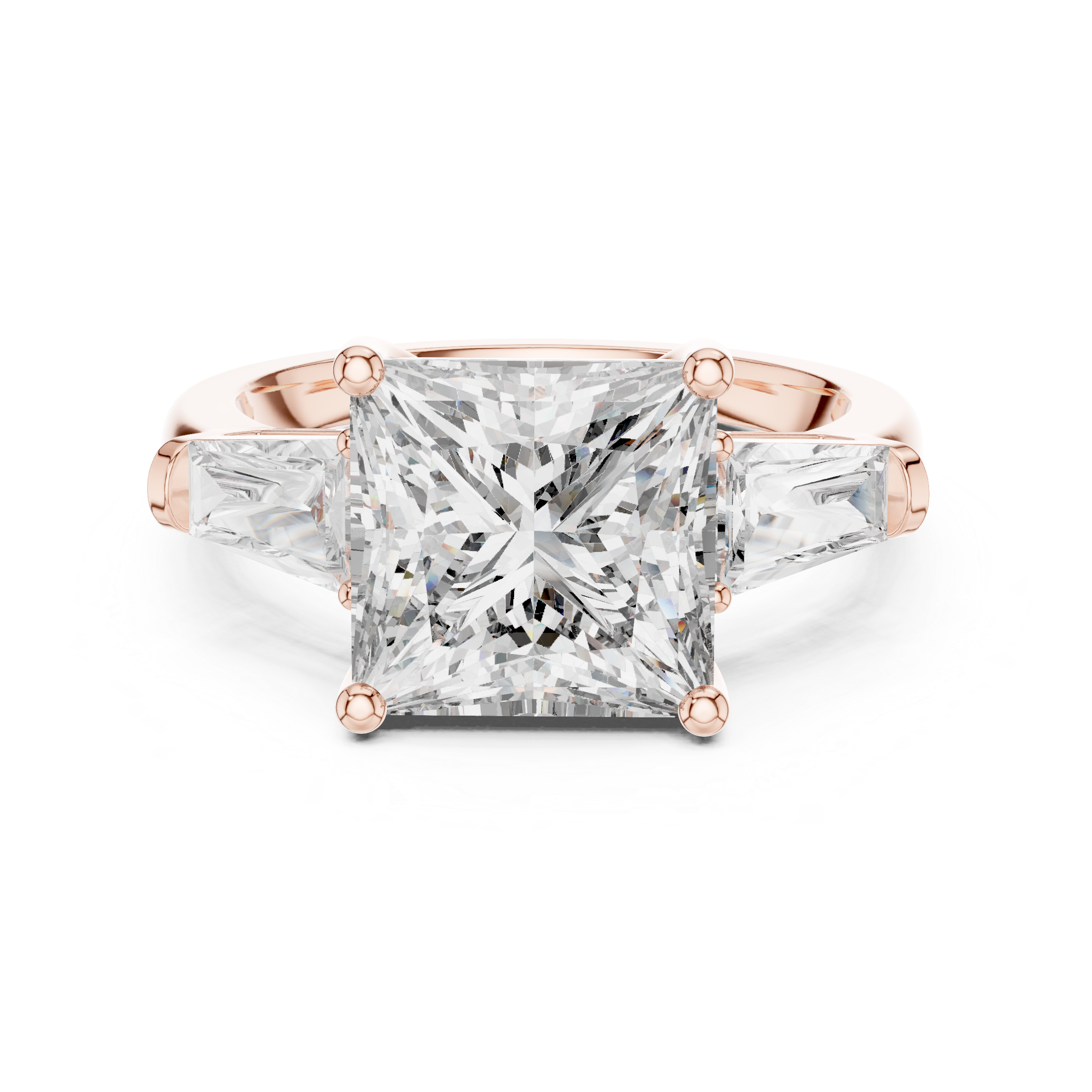 Lace Pattern lab grown diamond ring