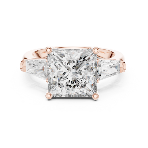 Lace Pattern lab grown diamond ring