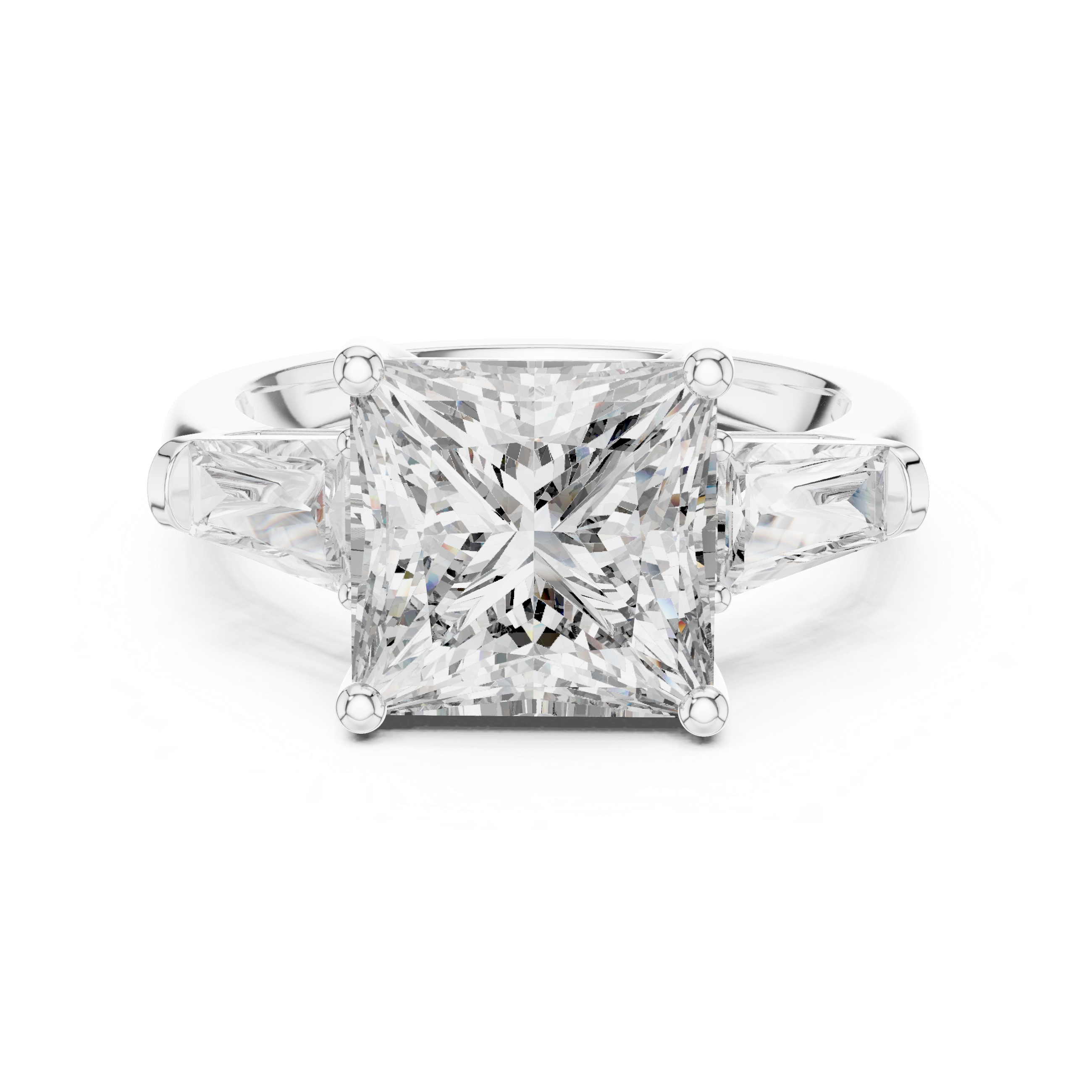 Lace Pattern lab grown diamond ring