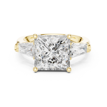 Lace Pattern lab grown diamond ring