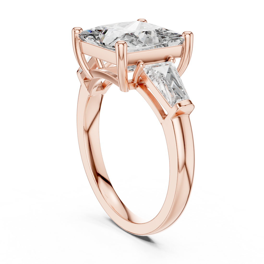 Lace Pattern lab grown diamond ring
