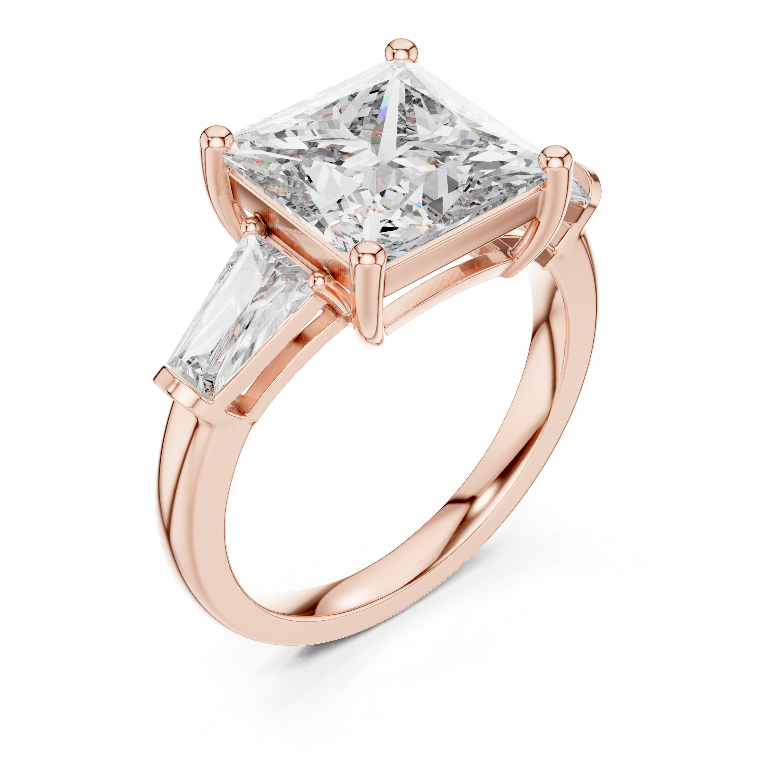 Lace Pattern lab grown diamond ring